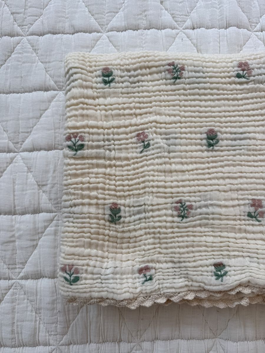 Kids western nursery Utah heirloom blanket Layered Gauze Blanket Dahlia Boltranchstore.com free shipping