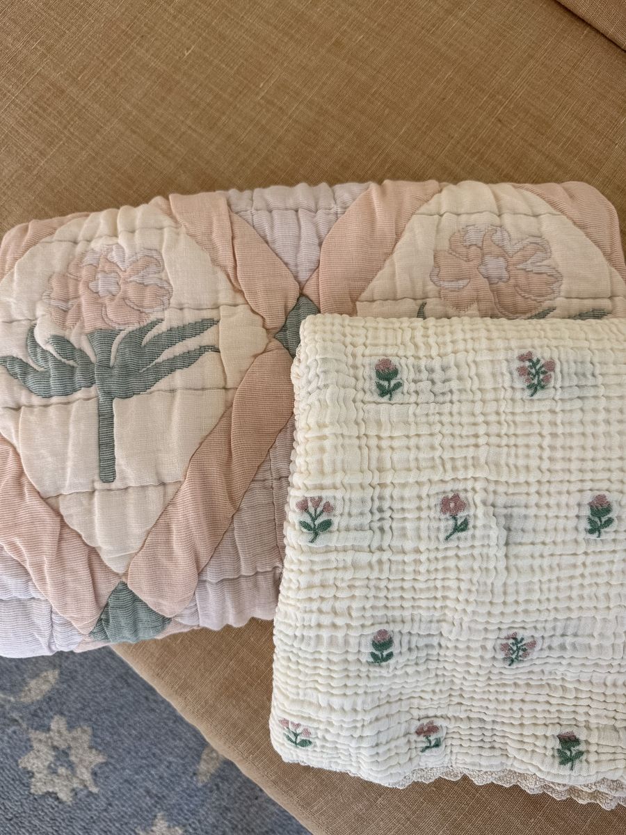Layered Gauze Blanket Dahlia Utah womens western boutique baby shower gift Boltranchstore.com free shipping