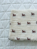 Kids western nursery Utah heirloom blanket Layered Gauze Blanket Pony Boltranchstore.com free shipping