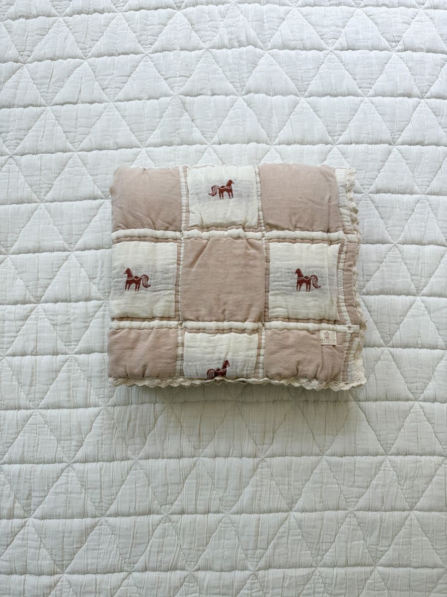 Sunday Quilt Pony womens western boutique Utah baby heirloom bedding Boltranchstore.com free shipping