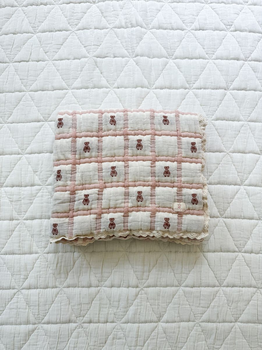 Keepsake Quilt Teddy Petal womens western boutique Utah baby heirloom bedding Boltranchstore.com free shipping