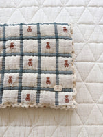 Utah western boutique baby gift Keepsake Quilt Teddy Bluebelle organic cotton nursery quilt Boltranchstore.com free shipping