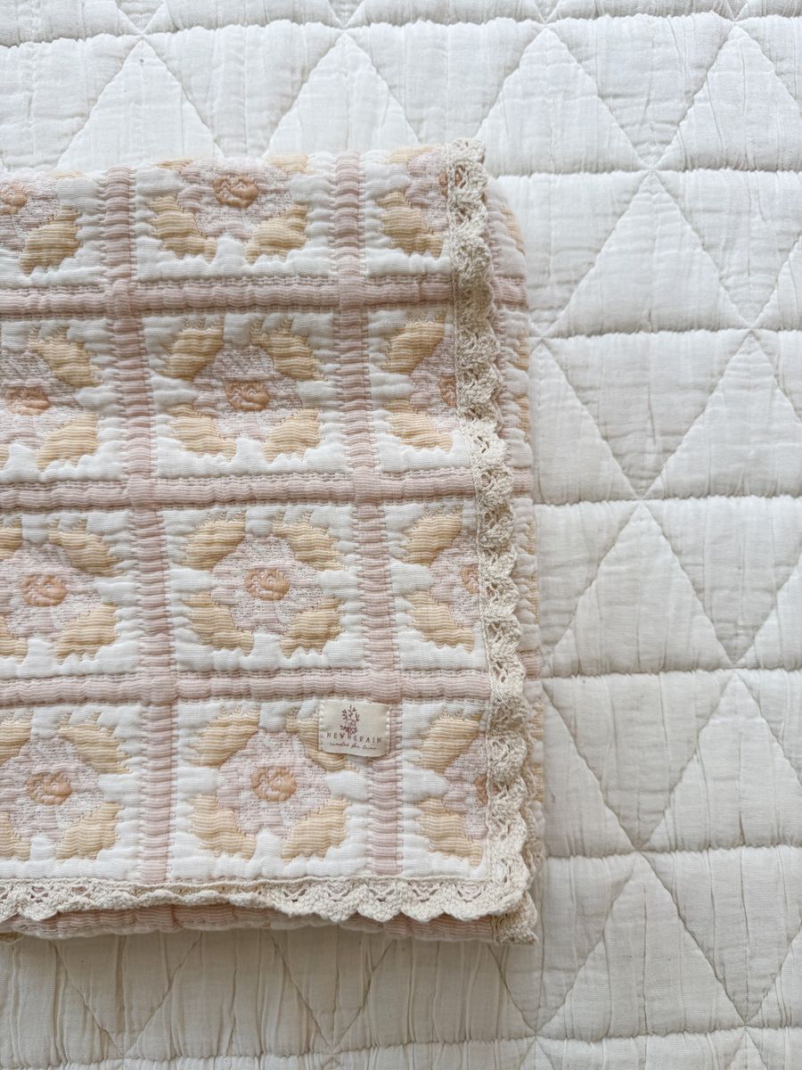Daffodil Quilt womens western boutique Utah baby heirloom bedding Boltranchstore.com free shipping