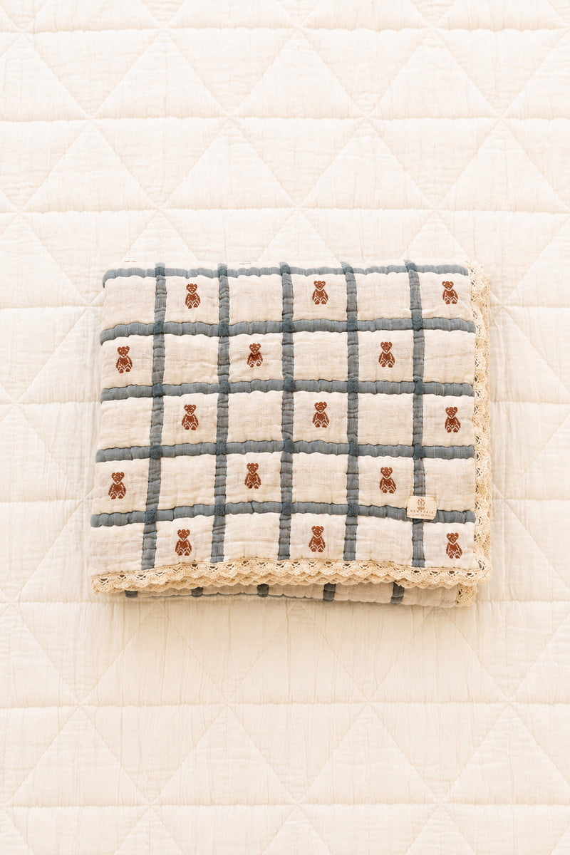 Western boutique Utah kids nursery Keepsake Quilt Teddy Bluebelle Boltranchstore.com free shipping