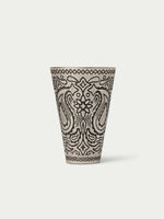 Schaefer Paisley Scarf Slide solid brass and antique nickel finish floral western fashion wildrag slide Boltranchstore.com free shipping gift