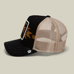 Goorin Bros Canyon Rowdy tan mesh panels through the sides and back for airflow cowboy style