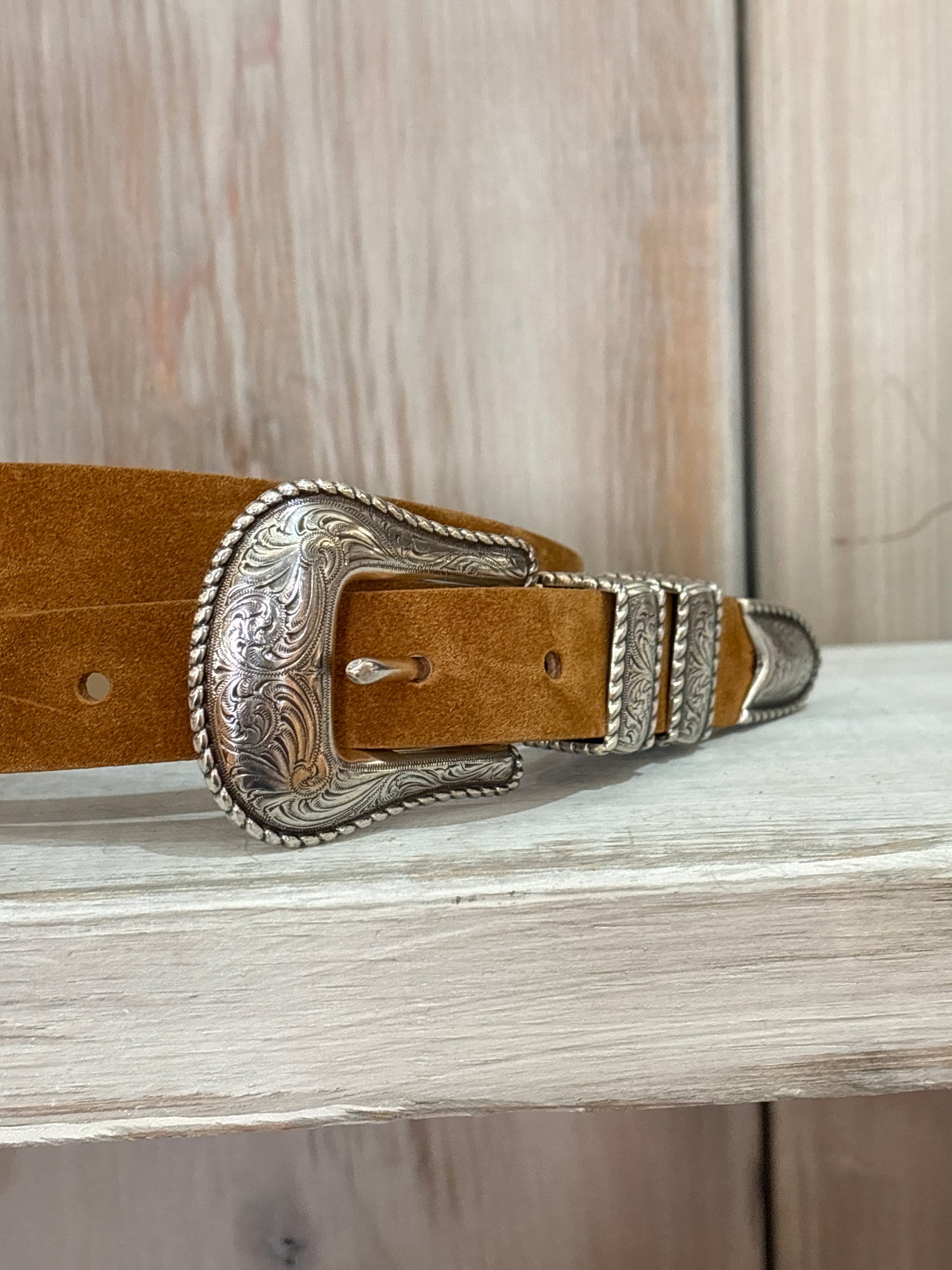 Sienna Suede Leather Womens Belt
