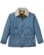 Filson Womens Insulated Denim Outfitter Coat Vintage Indigo snap adjustable cuffs for a secure fit womens western boutique Park City