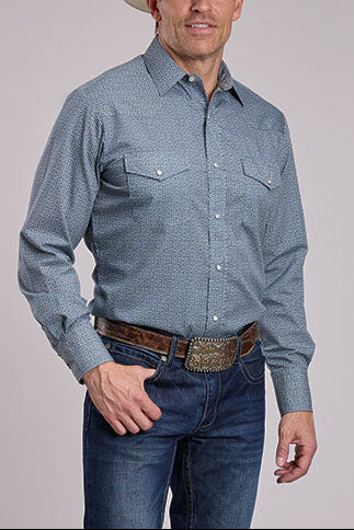 Mens Roper Cream Floral Wallpaper Stripe Shirt mens western long sleeve rodeo riding shirt western fashion Boltranchstore.com Free Shipping