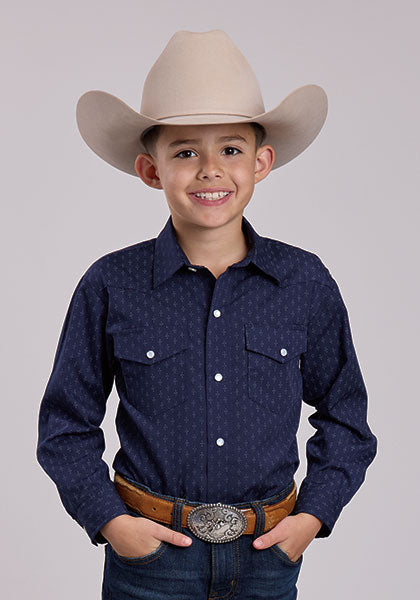 Roper Boys Diamond Dot Shirt free shipping at boltanchstore.com