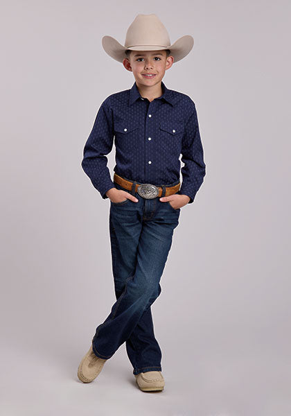 Roper Boys Diamond Dot Shirt