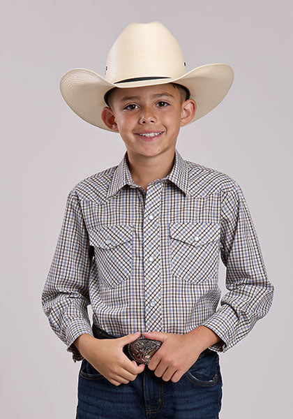 Boys Long Sleeve Western Shirt