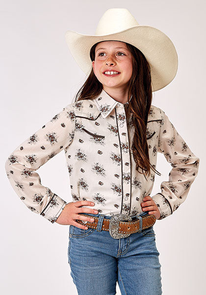 Roper Girls Vintage Floral Western Shirt