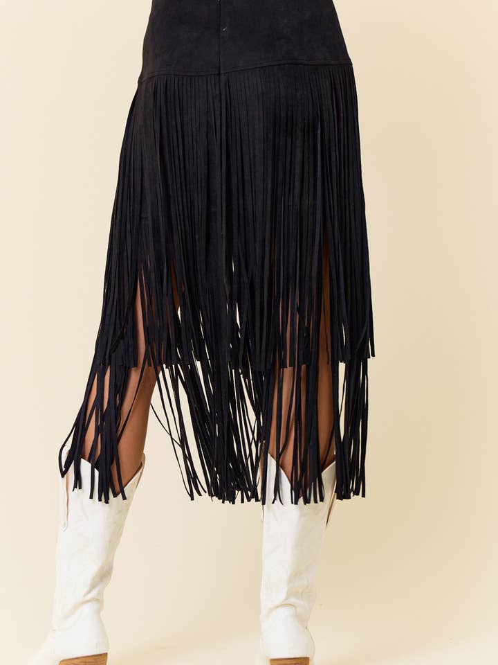 Fringe Western Skirt