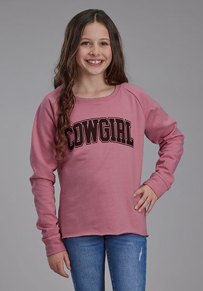 Roper Girls Cowgirl Fleece Sweatshirt