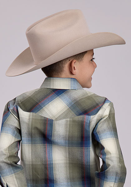 Roper Boys Evergreen LS Shirt