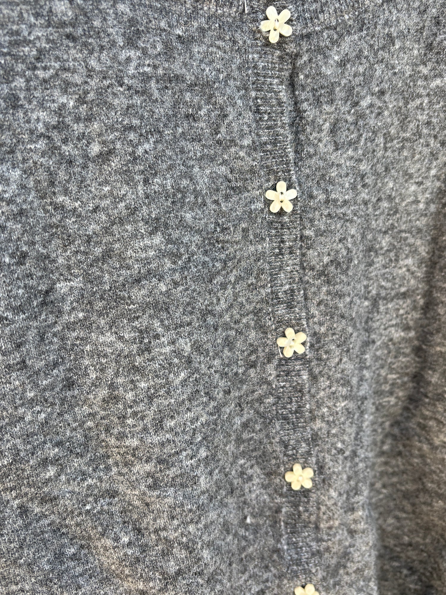 Heather Grey Womens Cardigan