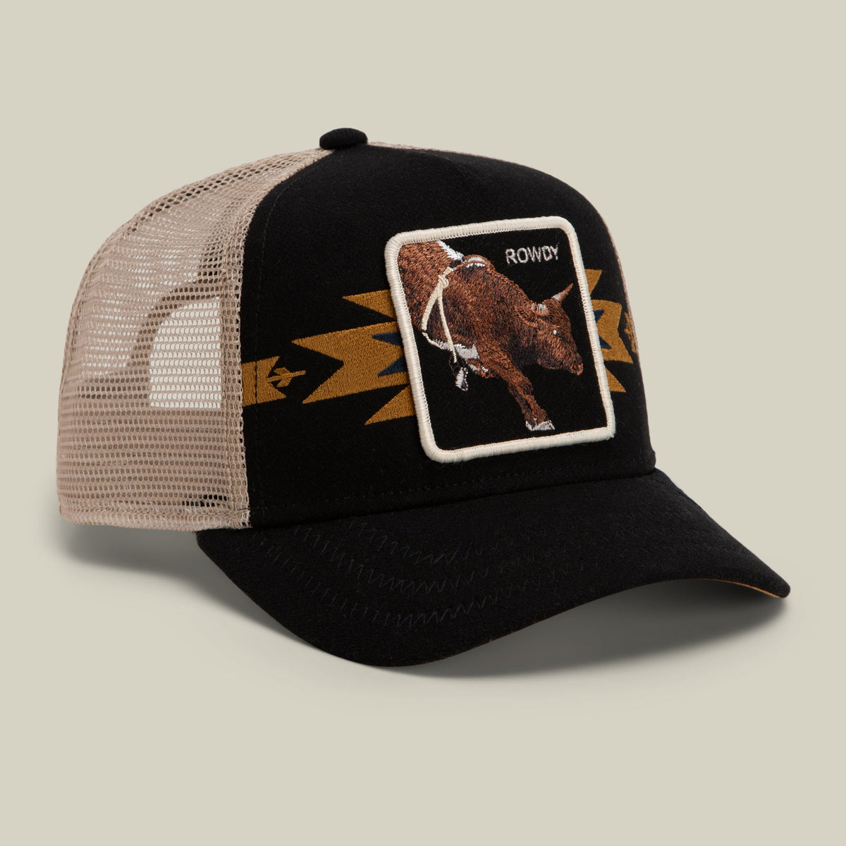 Goorin Bros Canyon Rowdy polyester wool and cotton blend front that holds its shape through long wear ranch wear