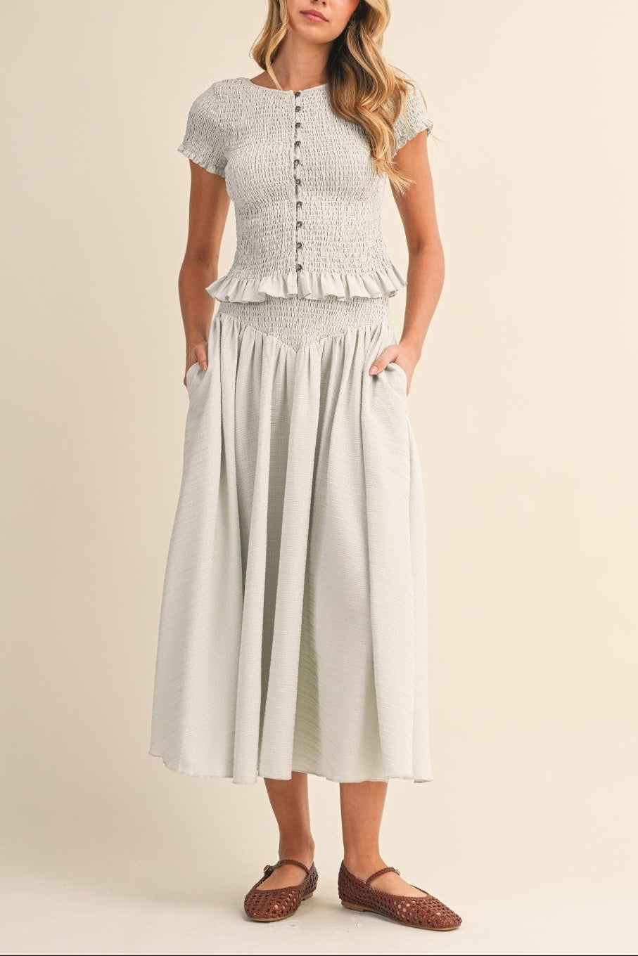 Evelyn Top And Skirt Set