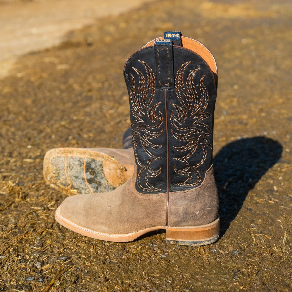Hyer Mens Axtell Tan Cowboy Boot