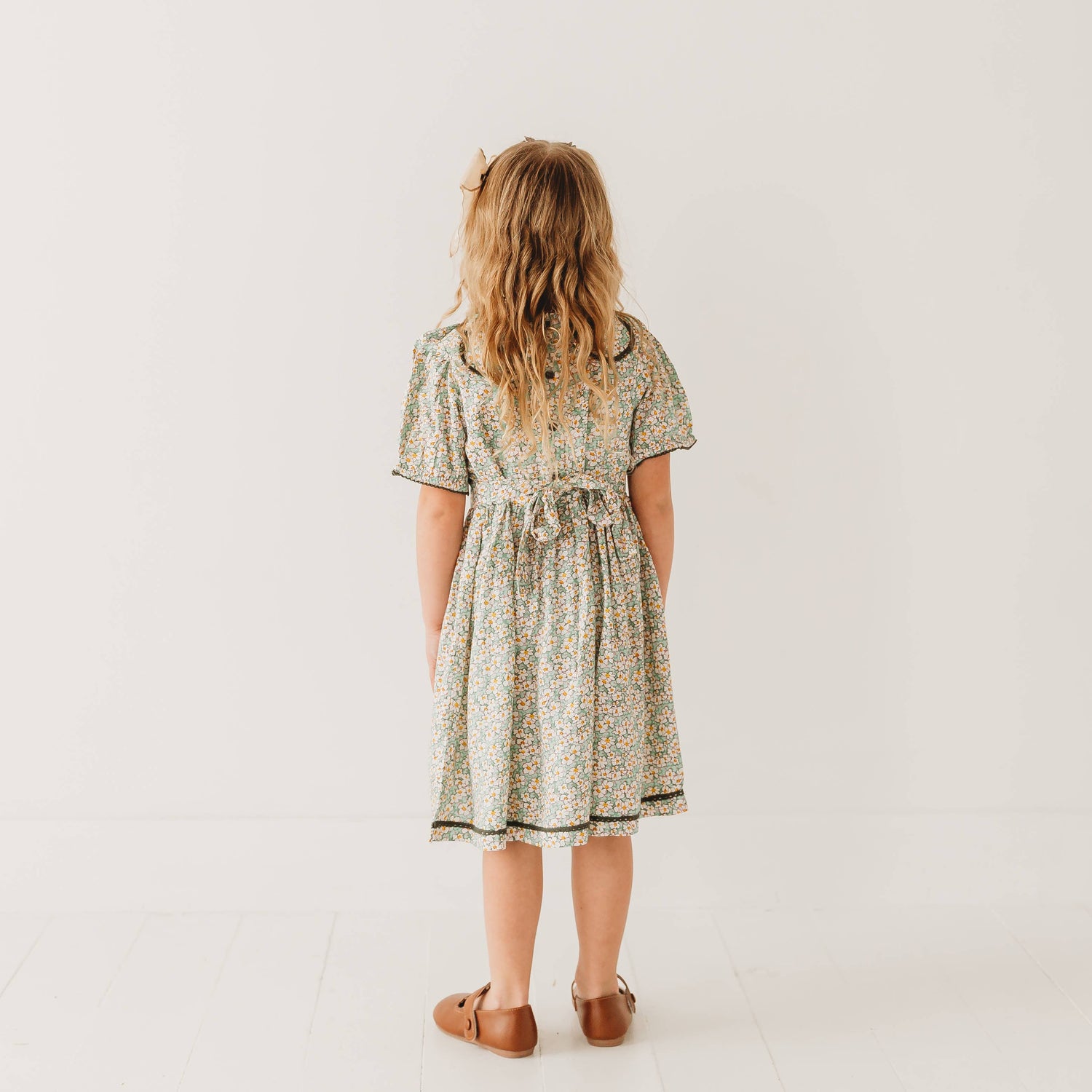 Flora Green Floral Dress