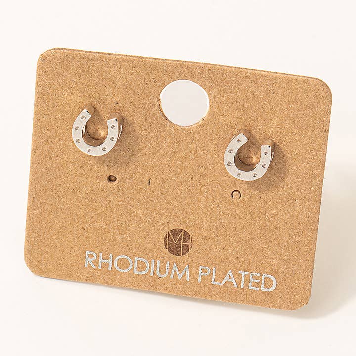 Mini Horseshoe Post Stud Earrings