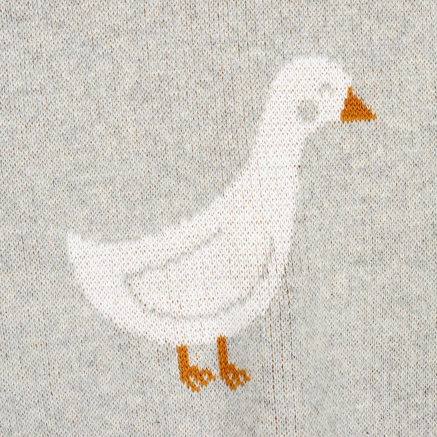 Duck Waddle Organic Jacquard Knit Baby Blankets