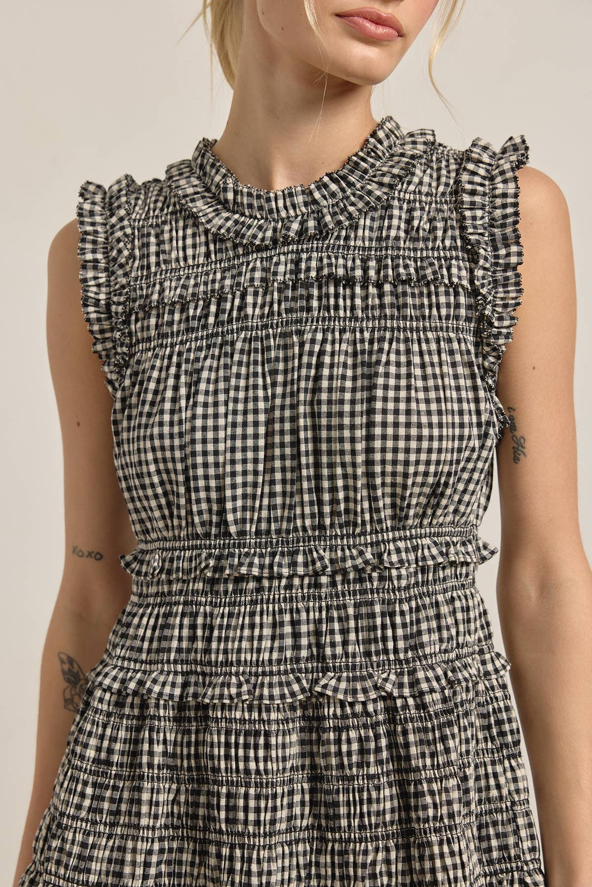 Suzy Smocked Gingham Dress