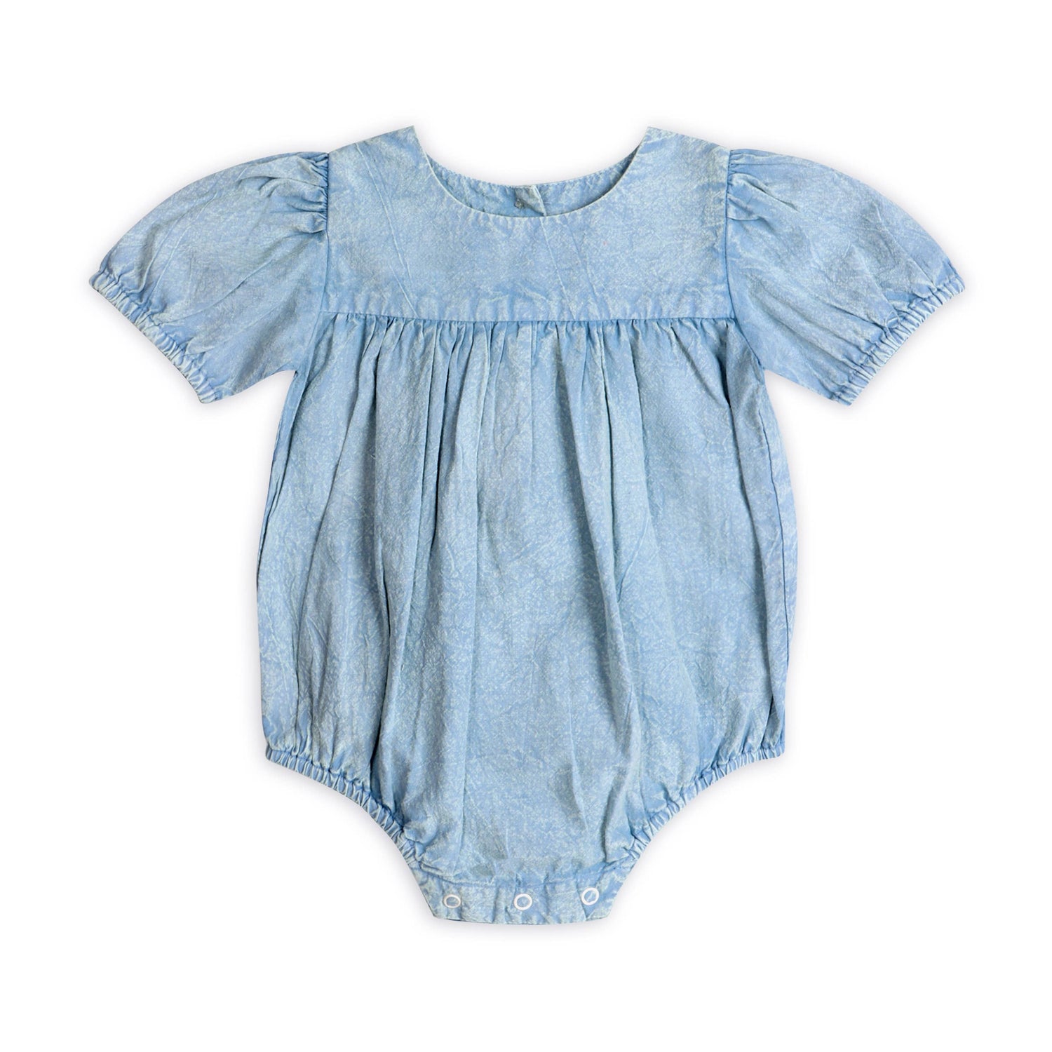 Aspen Denim Washed Baby Romper