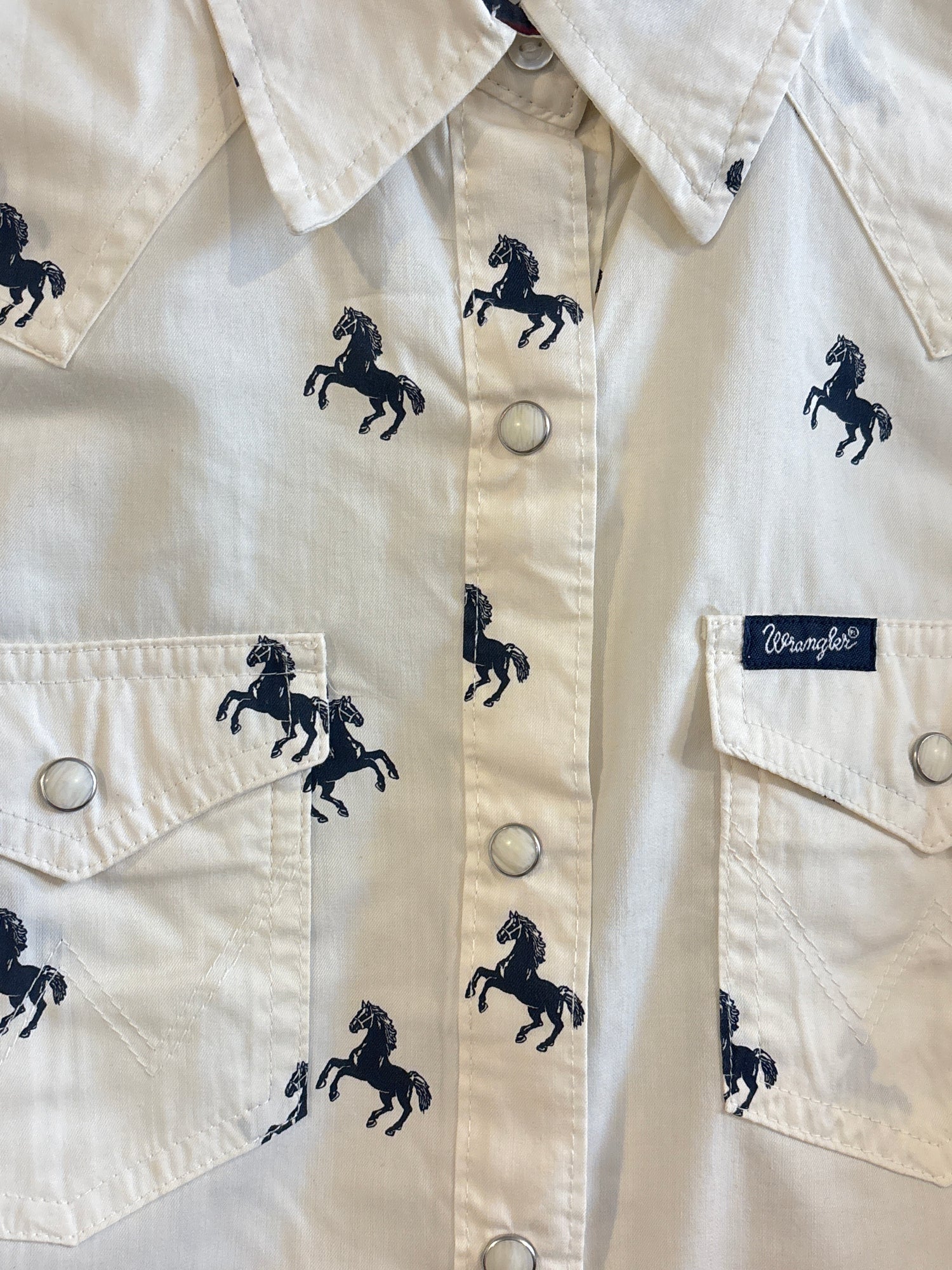Wrangler Womens Dress Snap Horse Shirt