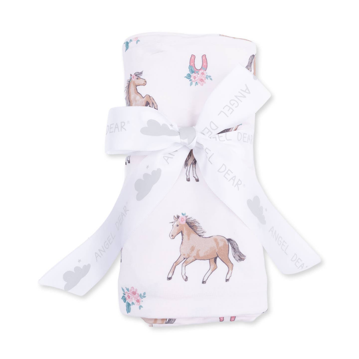 I Love Horses Swaddle Blanket