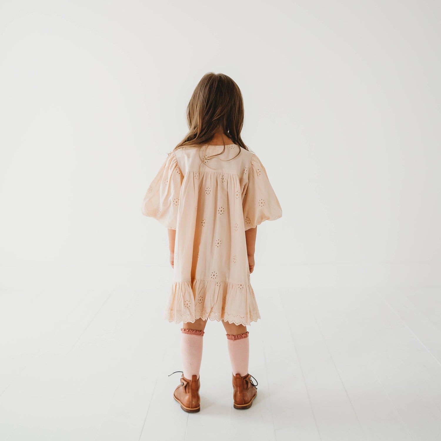 Schiffli Girls Dress
