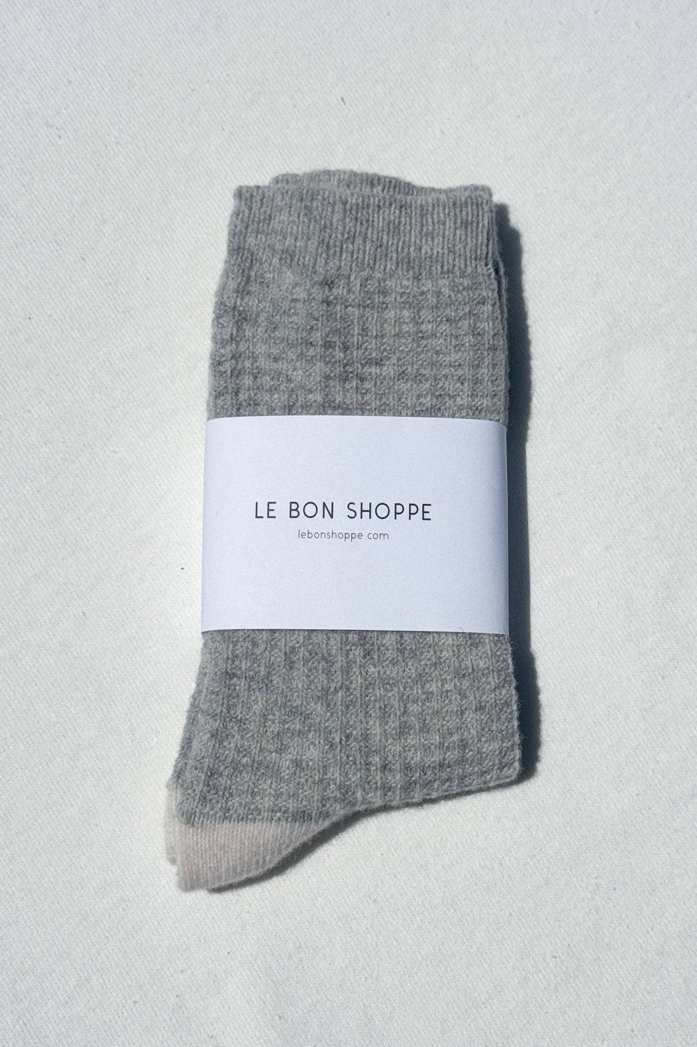 Le Bon Wool Waffled Socks
