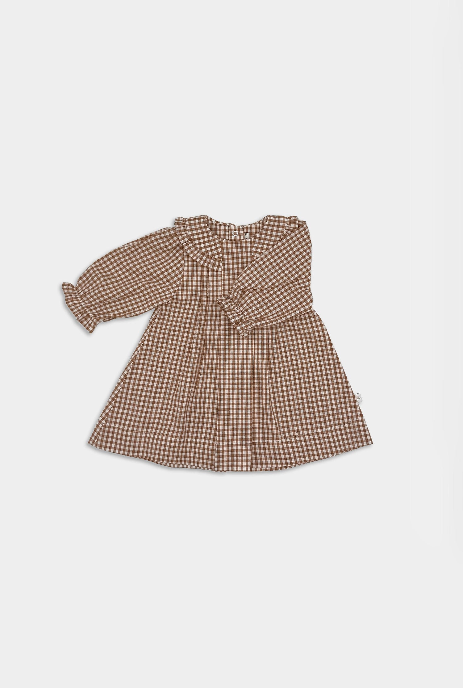 Pine Cone Ruffle Collar Dress
