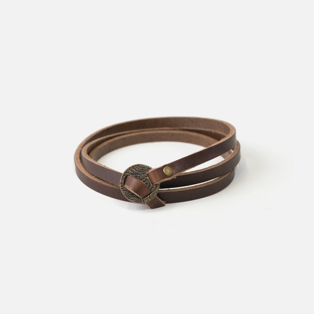 Full-Grain Leather Whitney Wrap Bracelet