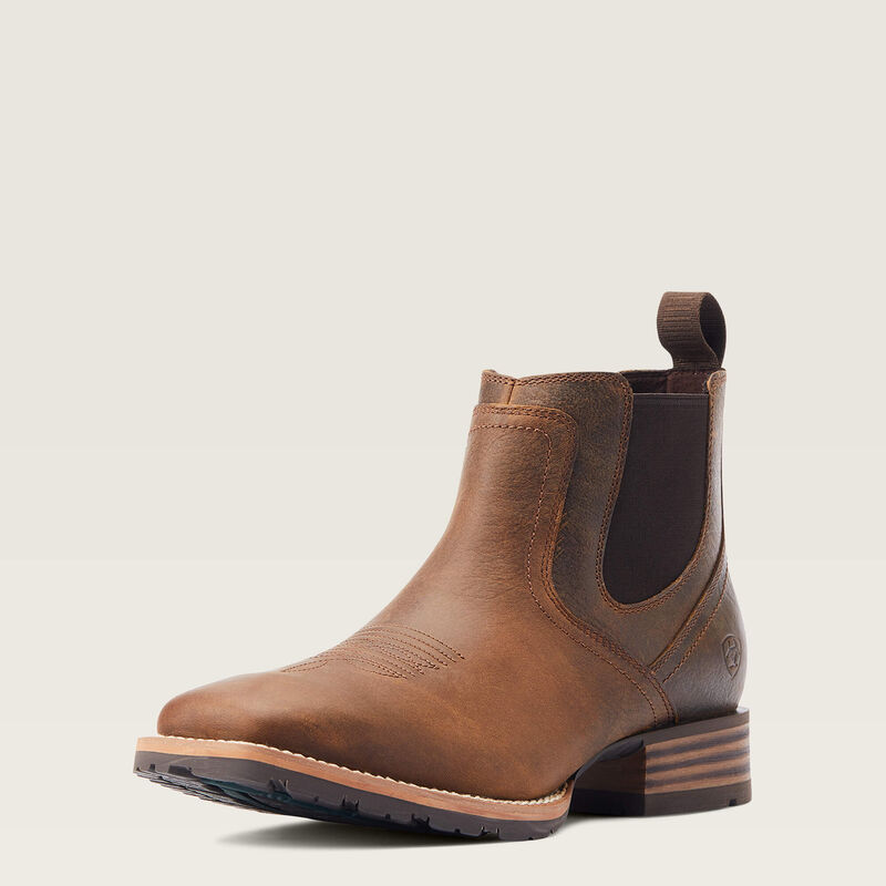 Ariat Mens Hybrid Low Boy Boot 10044555 short cowboy boot at Boltranchstore.com free shipping new style fall 2025 in stock mens short western boot church boot grippy rubber sole that can handle hard work  dressed up for dinner or a night out.
