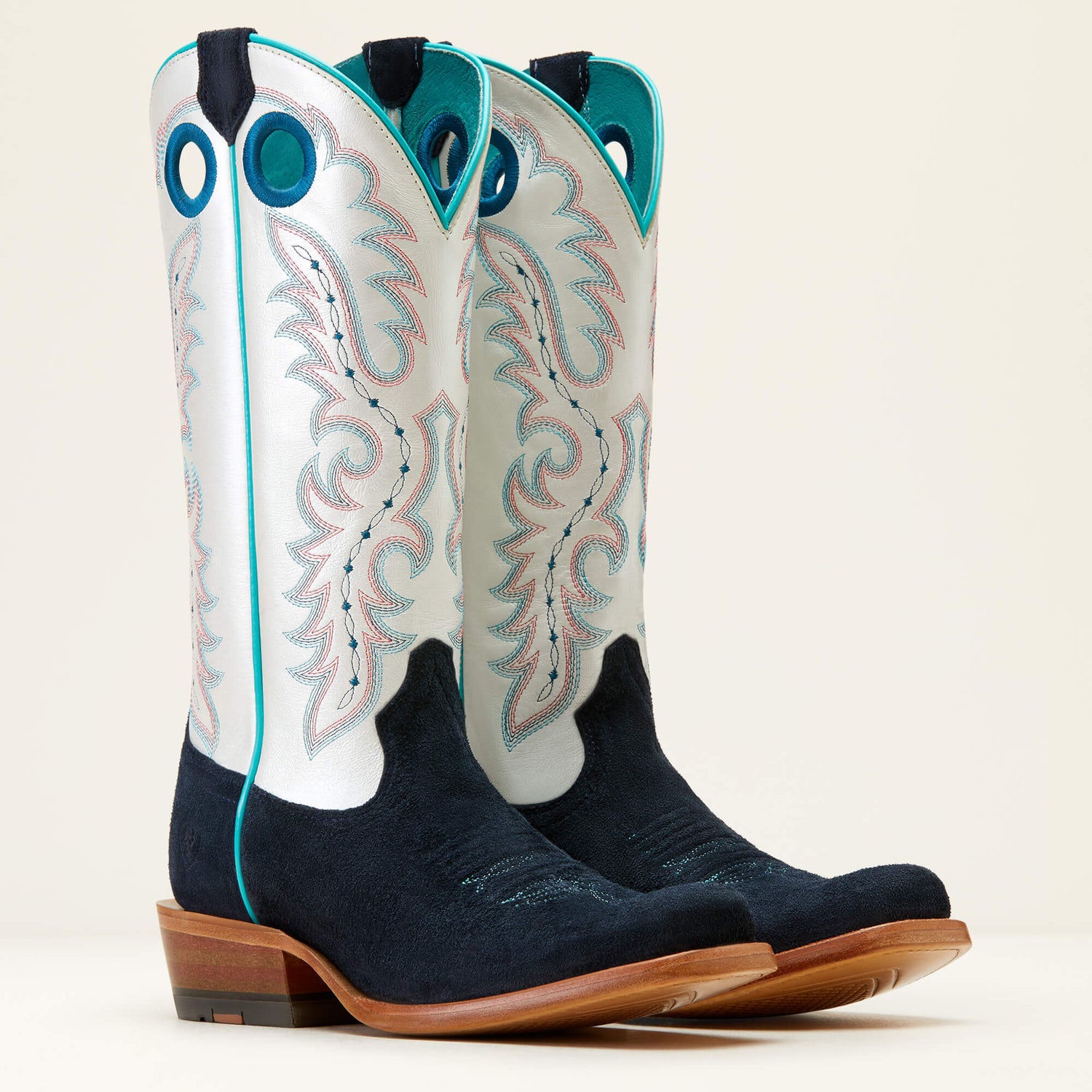 Ariat Futurity Boon Womens Western Boot - Polo Blue Roughout