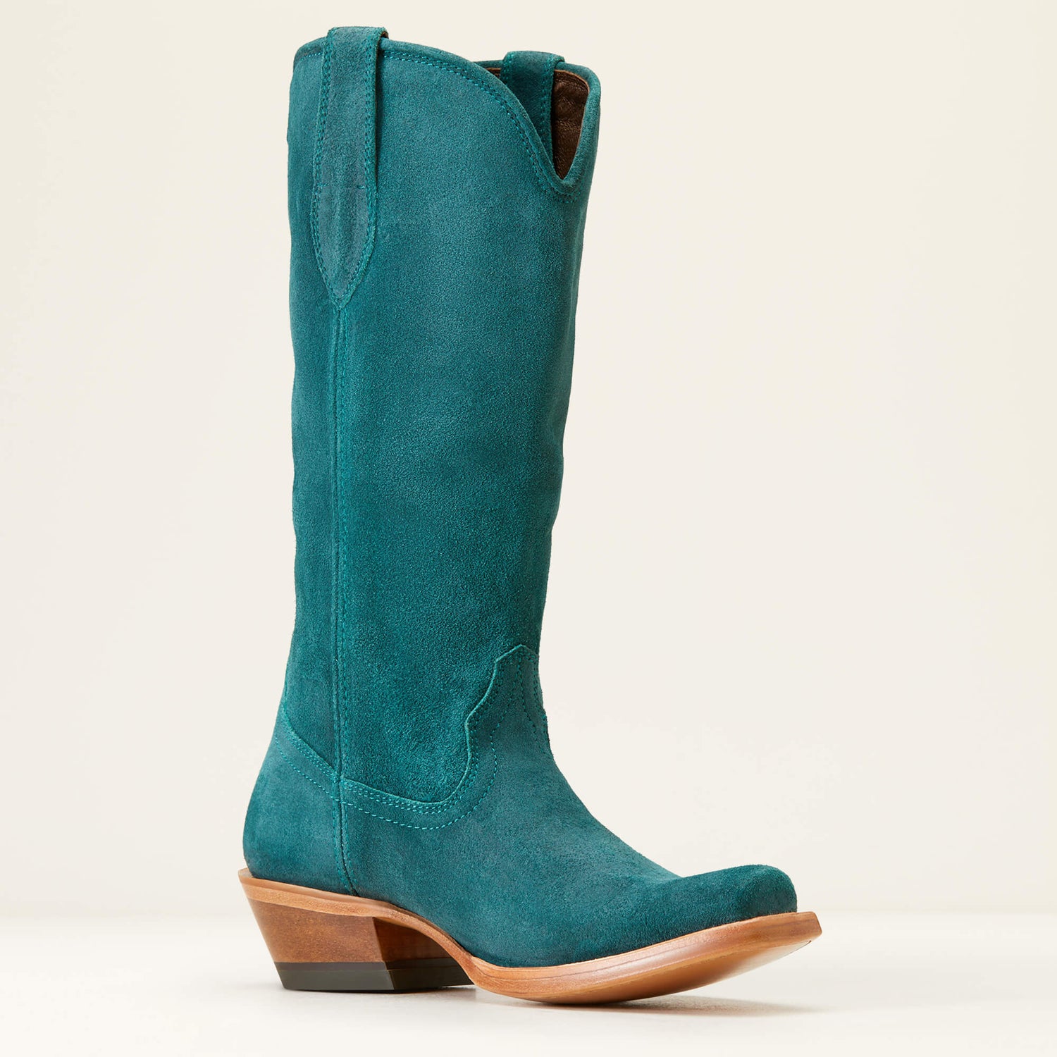 Ariat Womens Memphis Western Boot Deep Teal Roughout