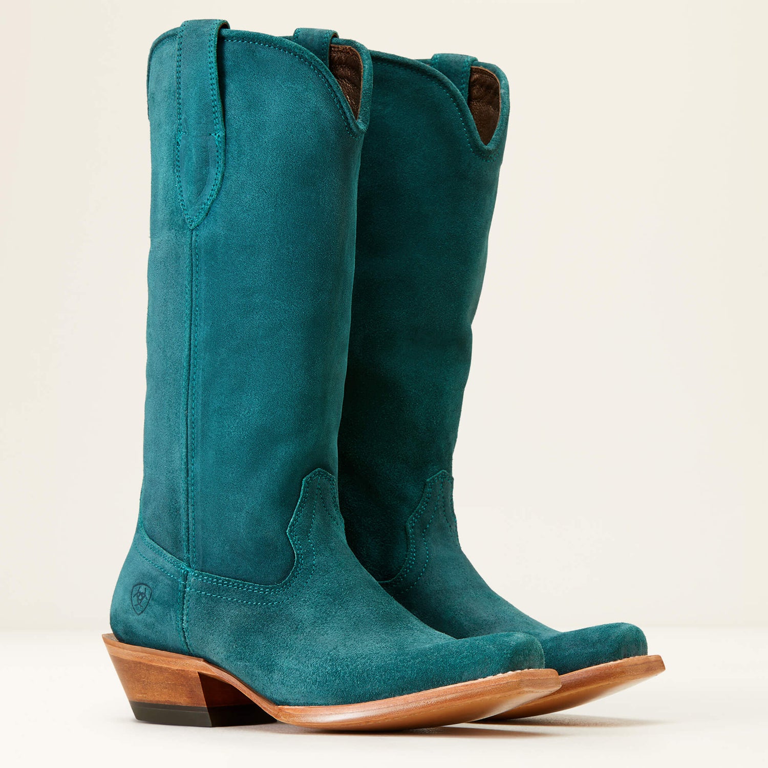 Ariat Womens Memphis Western Boot Deep Teal Roughout