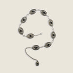 Ariat Ladies Oval Concho Black Chain Belt