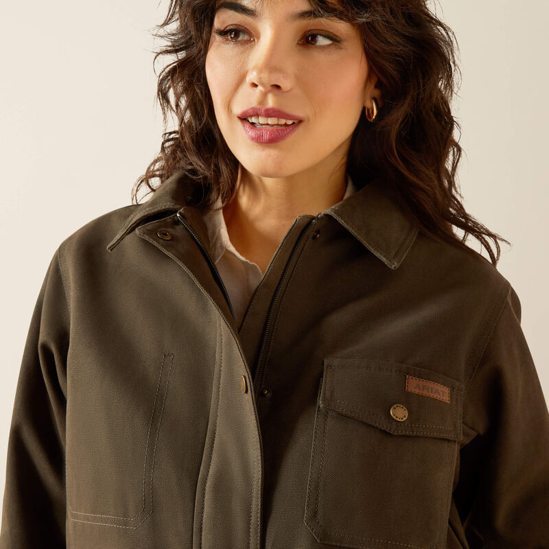 Ariat Womens Western Canvas Chore Jacket