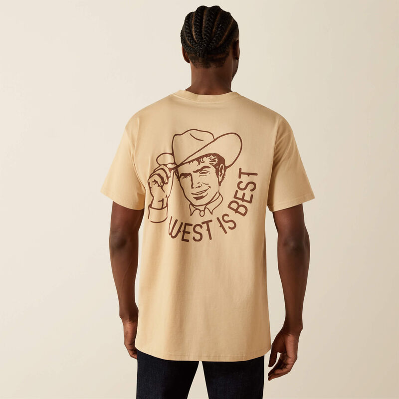 10062402 West is Best Sendero Ariat Collaboration t shirt mens womens unisex western fashion Boltranchstore.com