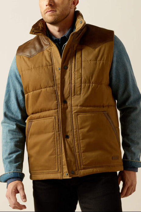 Ariat Mens Western Quilted Vest 10062439 outerwear western fashion mens fall winter coat free shipping Boltranchstore.com