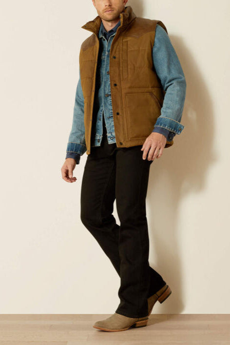 Ariat Mens Western Quilted Vest
