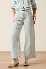 Ariat Ultra High Rise Jazmine Wide Leg Jeans 10073890 womens striped wide leg pants western fashion Boltranchstore.com Free Shipping