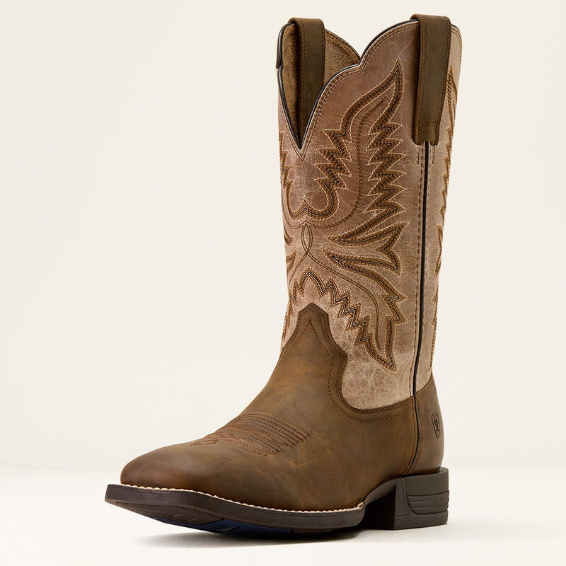 Ariat Mens Brush Creek Cowboy Boot find at boltranchstore.com free shipping western western boot ranch wear cowboy rodeo mens classic boot all brown boot rubber bottom boot pull on strap boot 