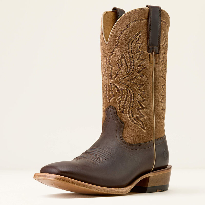 Ariat Mens Preston Wide Square Toe Cowboy Boot 10074237 brown cowboy boot western fashion popular work boot Boltranchstore.com Free Shipping rodeo boot