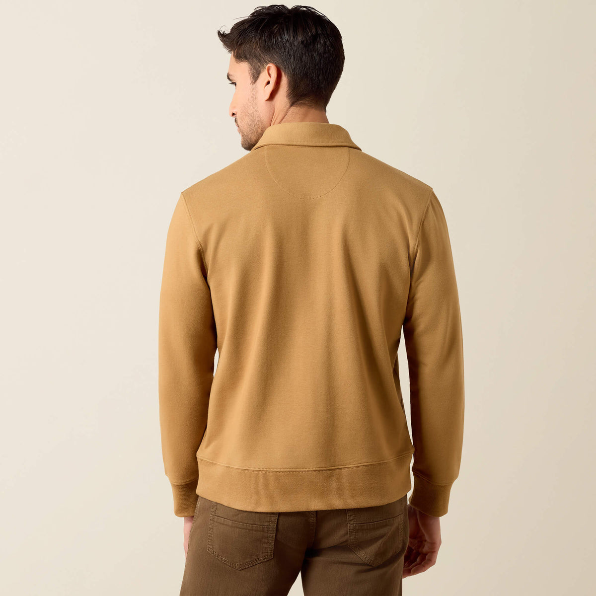 Ariat Wilton Sweatshirt collar with three button front closure