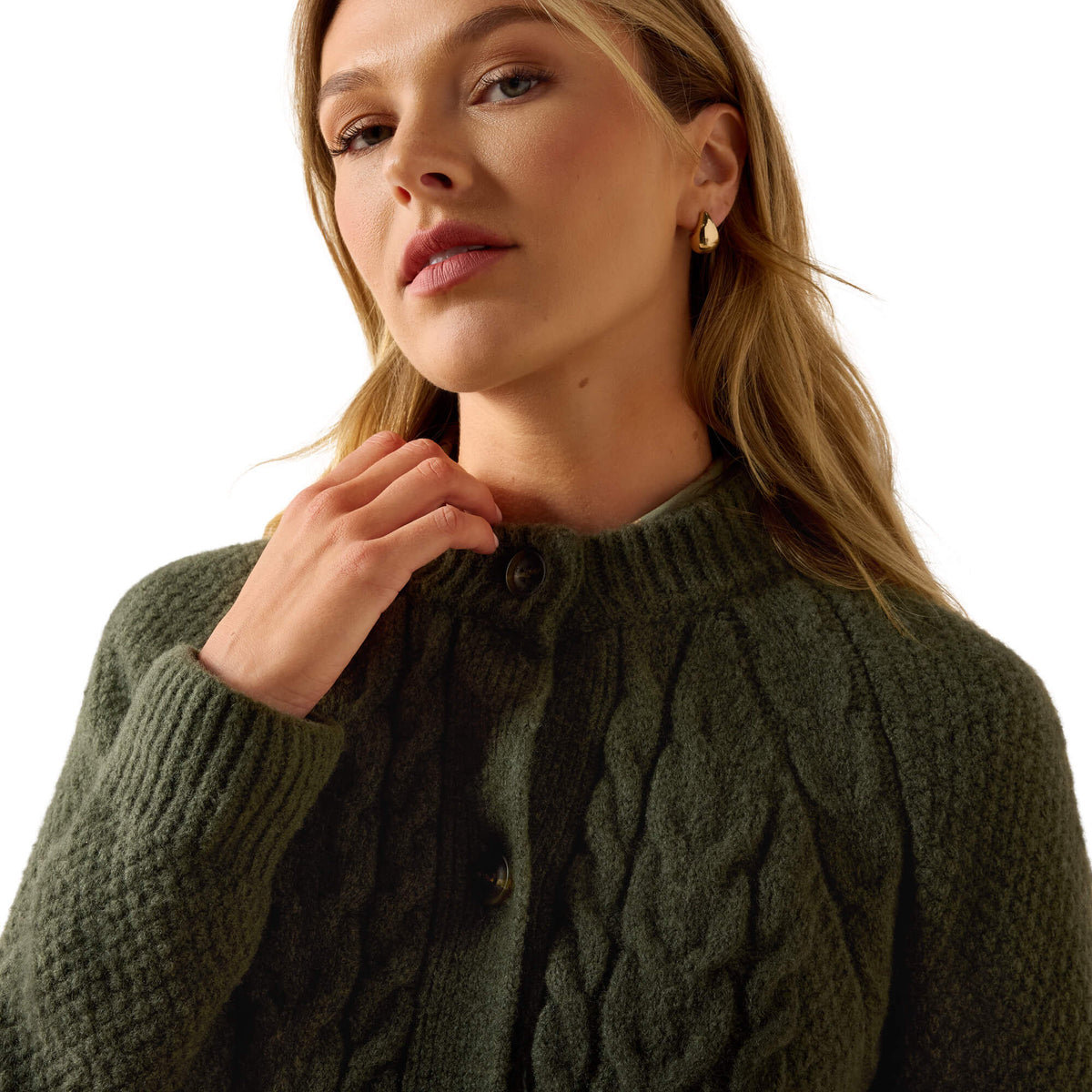 Ariat Brackenwood Sweater knit with recycled fibers for softness and everyday wear cowgirl style Park City