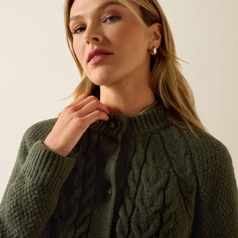 Ariat Brackenwood Sweater knit with recycled fibers for softness and everyday wear cowgirl style Park City